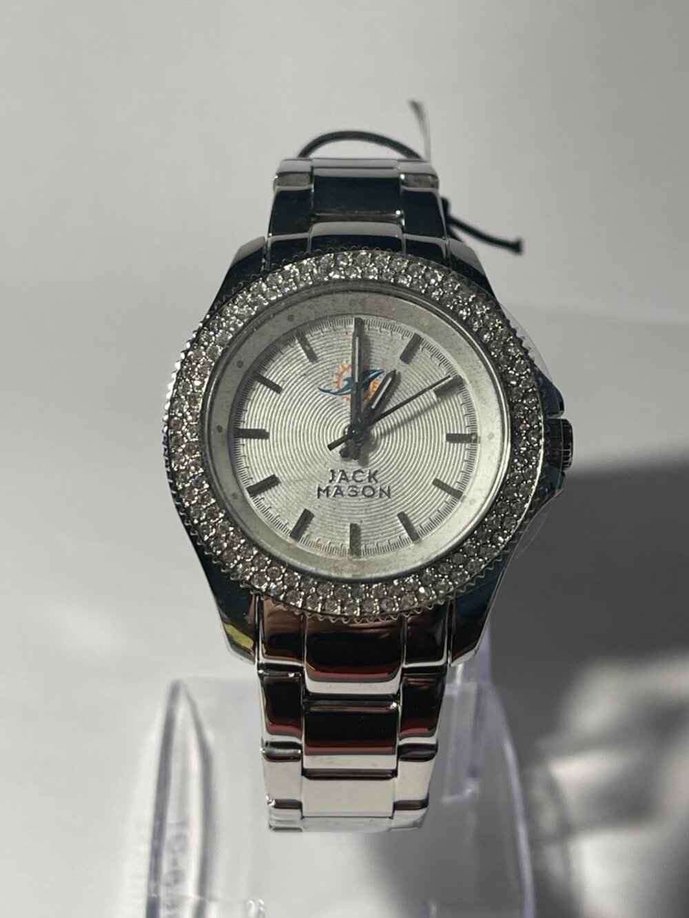 Miami Dolphins OFFICIAL NFL Stainless-Steel Womens Watch by Jack Mason NEW - Picture 5 of 6